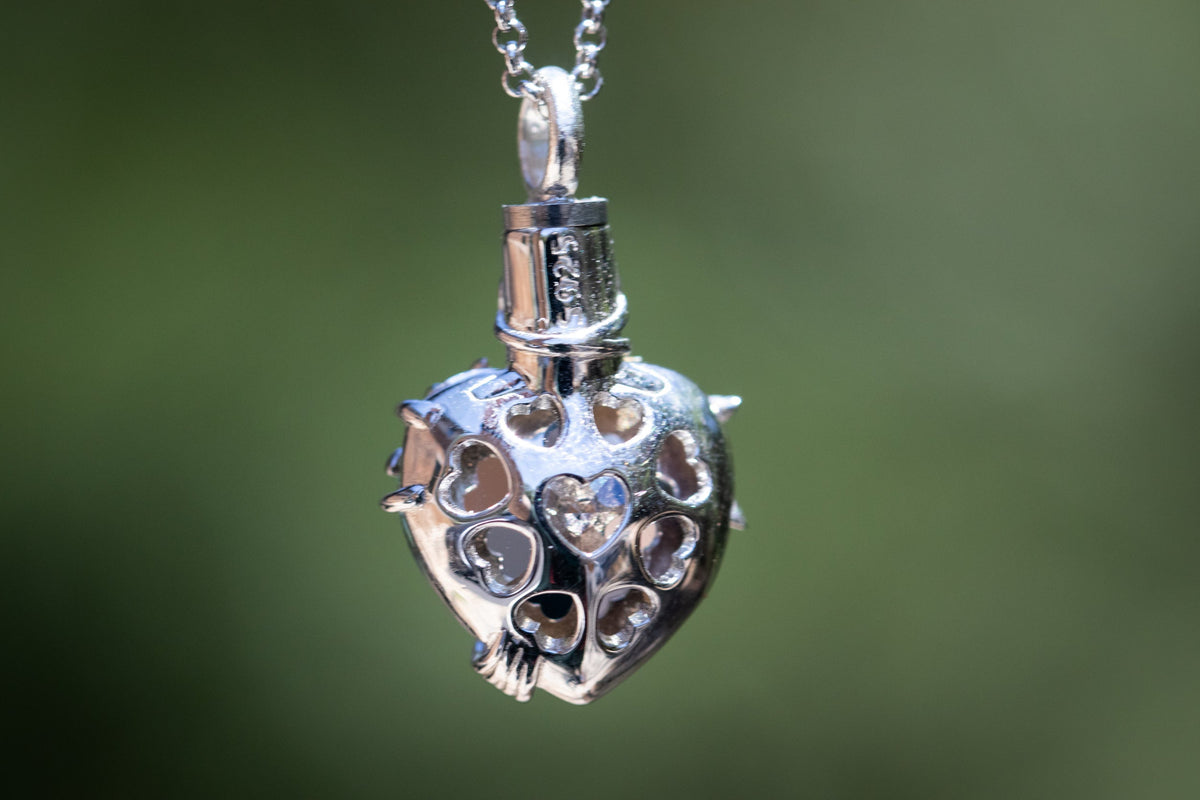 Crystal Cremation Necklace - Tree of Life Keepsake Urn